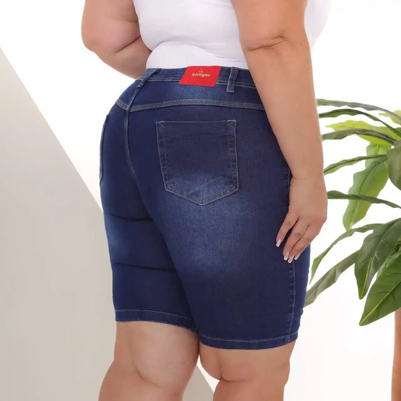 Women's Jeans Shorts Plus Size Model Body Premium