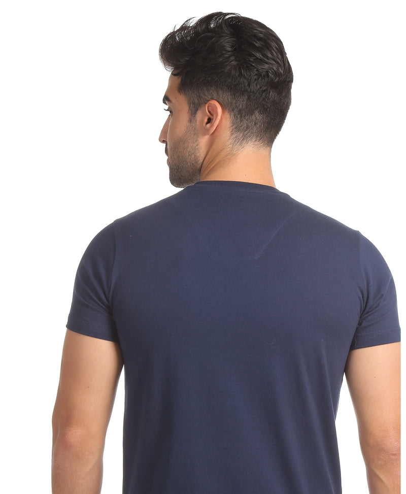 Men's Basic Shirt Lisa Navy Blue 100% ORIGINAL Cotton