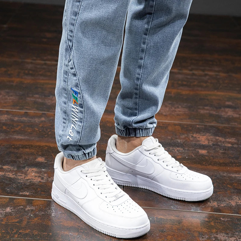 Spring Summer Black Blue Cargo Jeans Men Streetwear Denim Jogger Pants Men Baggy Harem Jean Trousers Plus Size 6XL 7XL 8XL