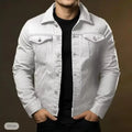 Men's Fashion Casual Jacket Washed Denim Top Autumn Loose Large Size Denim Jacket Men Jacket