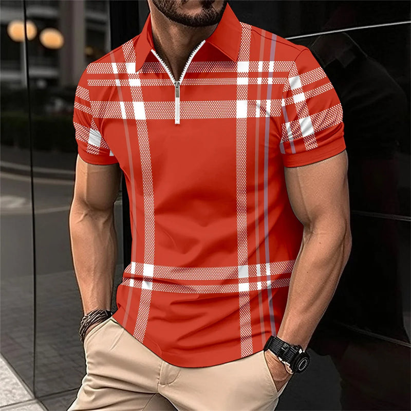 Camisa Polo Listrada 100% ALGODÃO