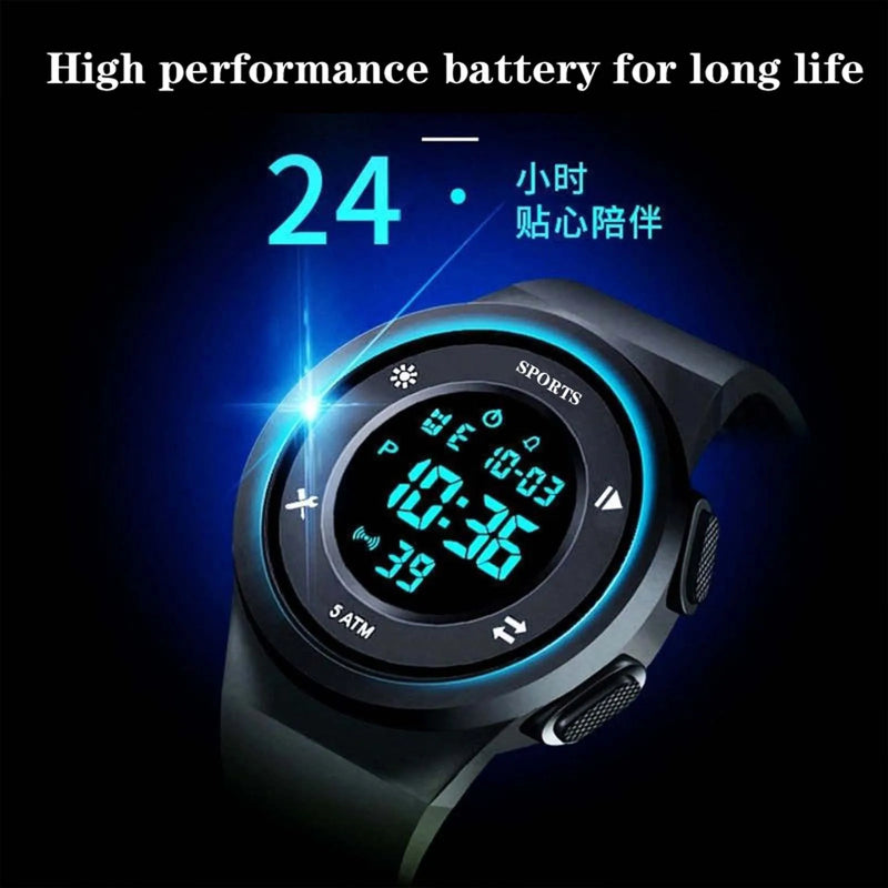 New Casual Men's Electronic Sports Watch Luxury LED Electronic Outdoor Sports Watch 12/24 hours relogio masculino