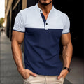 Men's Casual Business Fashion Sports Breathable Lapel Polo Shirt Summer Business Casual outing Men's Short Sleeve