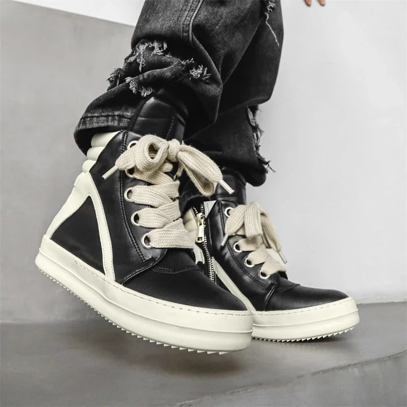 Tênis Street Style Masculino e Feminino, Sapatos que aumentam a altura, Adulto, Casual, Esportes, Leve, Moda, Inverno, 2023