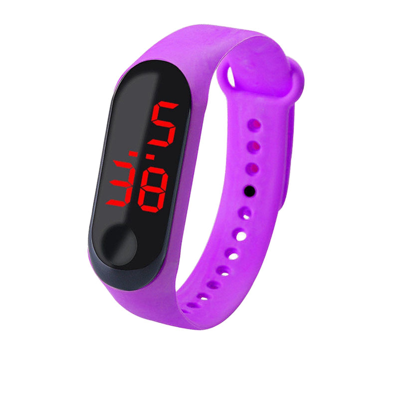 Sports Watch LED Screen Outdoor Sports Children Electronic Watch Women Men Silicone Strap Wirstwatch Student Clock Relogio