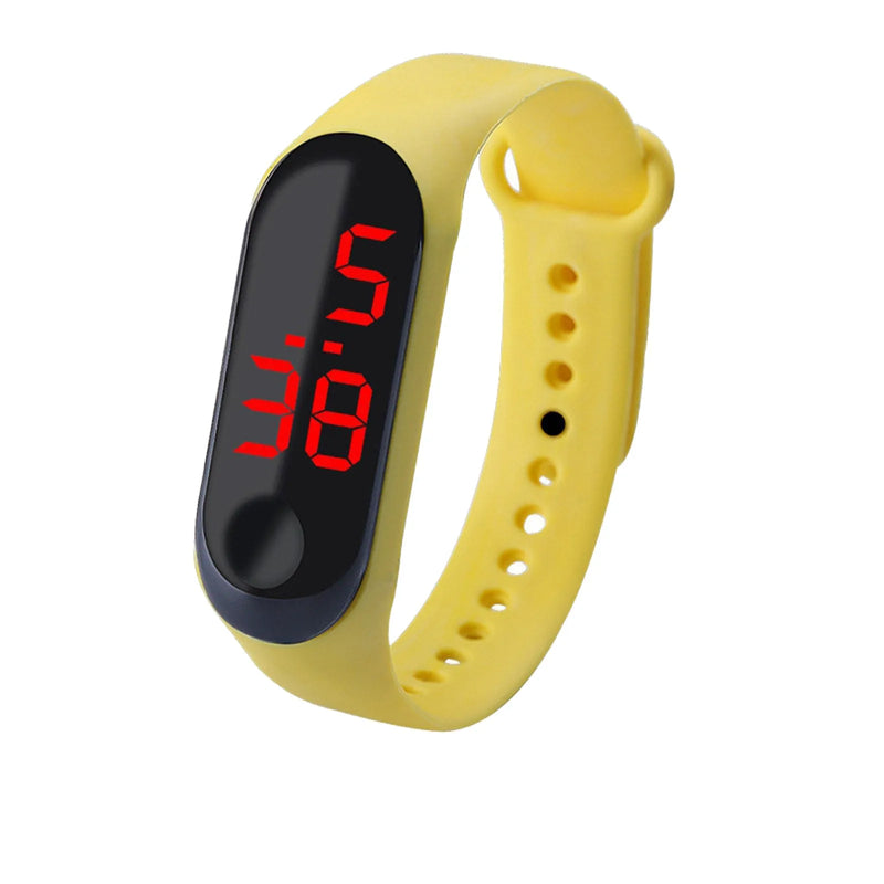 Sports Watch LED Screen Outdoor Sports Children Electronic Watch Women Men Silicone Strap Wirstwatch Student Clock Relogio