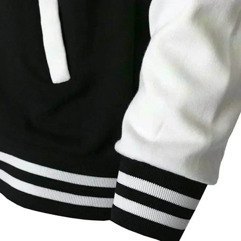 Supzoom New Arrival Letter Rib Sleeve Cotton Top Fashion Logo Single Breasted Casual Print Baseball Jacket Loose Cardigan Coat