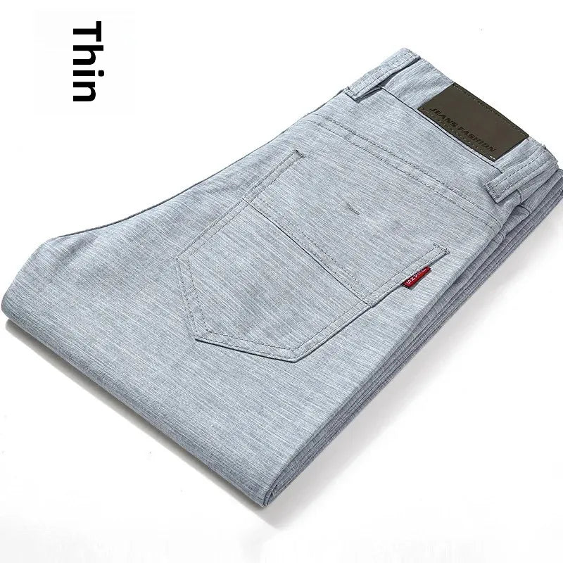 Trendy Korean Style Summer Thin Straight-Leg Casual Pants Men's Cotton Linen Blouse Slimming Effect Tailored To Your Body