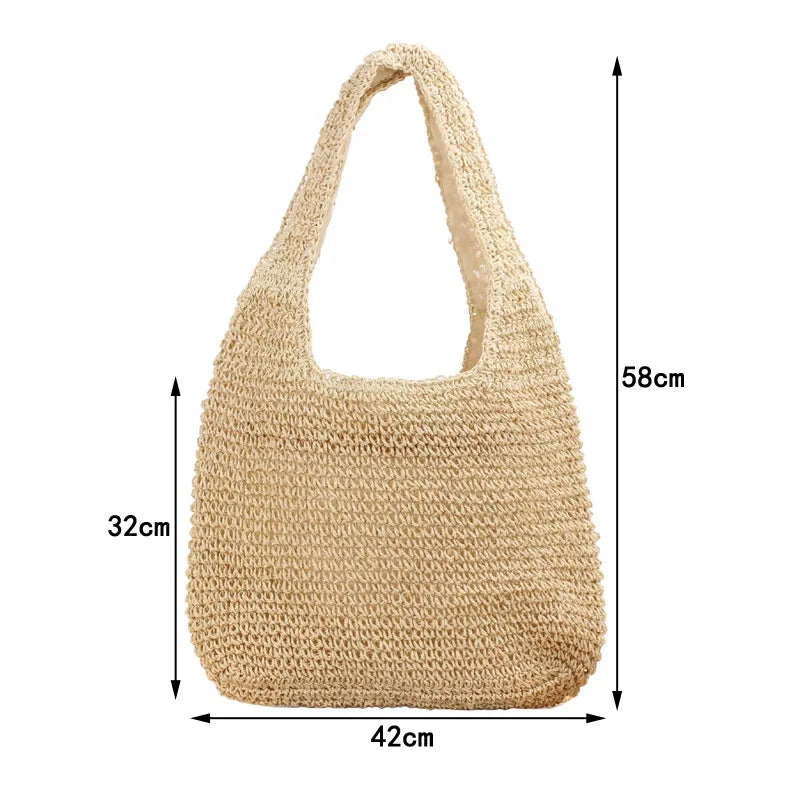 Bolsa Para Praia Summer Beach Straw Bags Casual