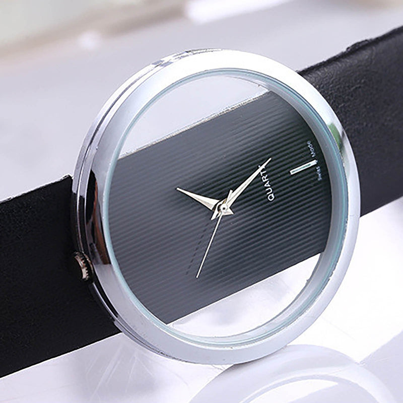 Fashion Skeleton Bracelet Watches Women Luxury Leather Band Analog Quartz Wrist Watch Ladies Watch Women Dress Ladies Watch