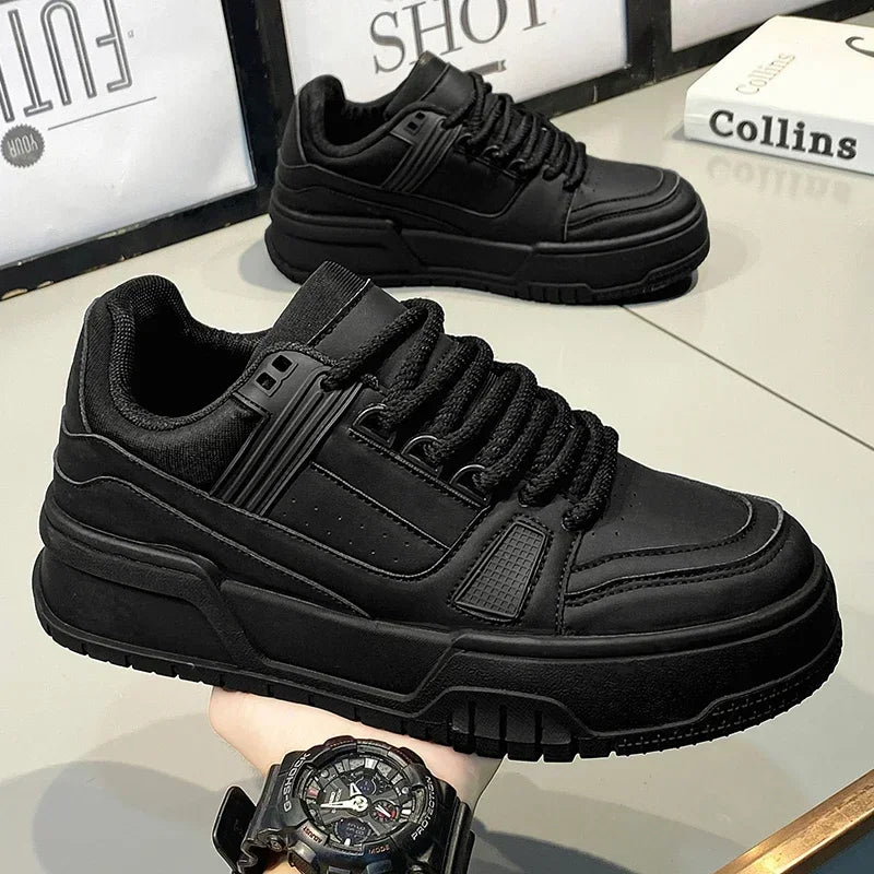 Men's Luxury Sneakers White Leather Casual Shoes Comfortable Running Shoes for Men Luxury Platform Sport Shoes Zapatillas Hombre