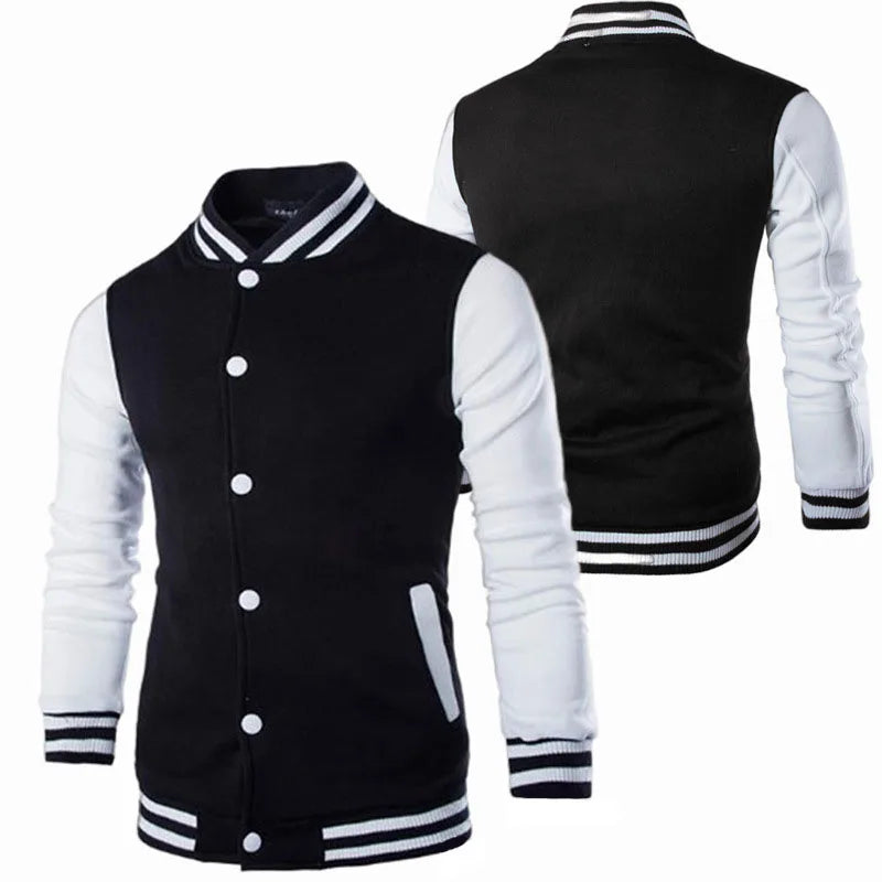 Mens Jacket Baseball Suit 2023 Hot Sale Four Seasons Fashion Coats University Varsity  Splicing Couple Casual Korean Clothes