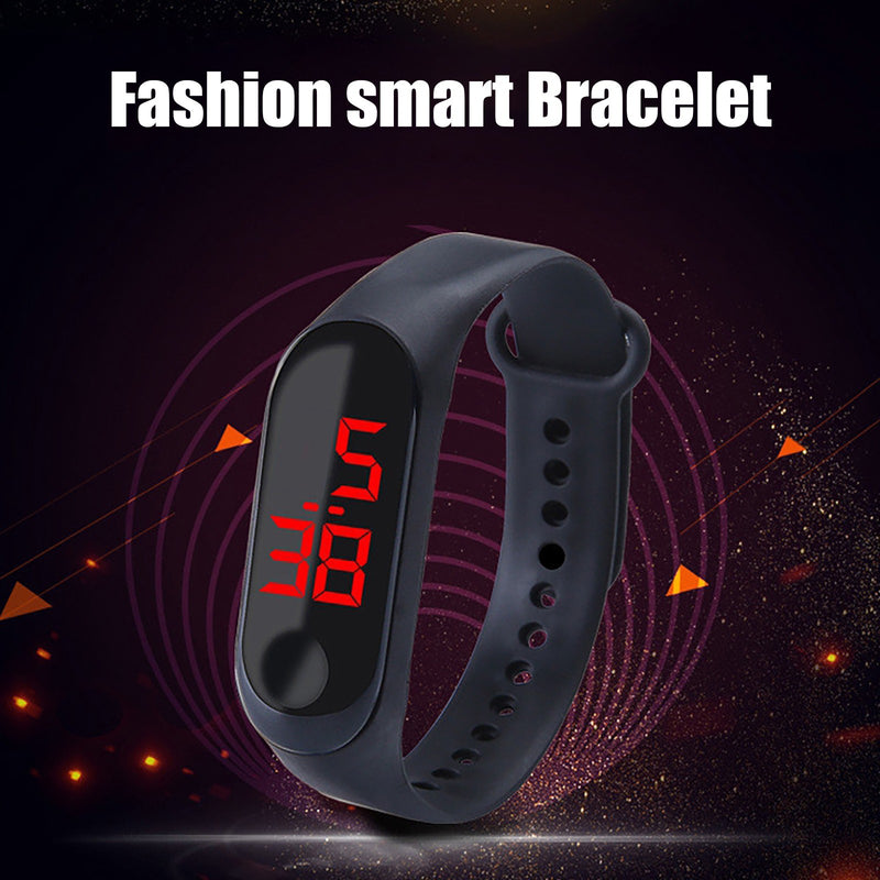 Sports Watch LED Screen Outdoor Sports Children Electronic Watch Women Men Silicone Strap Wirstwatch Student Clock Relogio