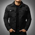 Men's Fashion Casual Jacket Washed Denim Top Autumn Loose Large Size Denim Jacket Men Jacket