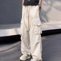 Mens Parachute-Style Loose Oversized Cargo Pants Fashion Hip-hop Y2K Streetwear