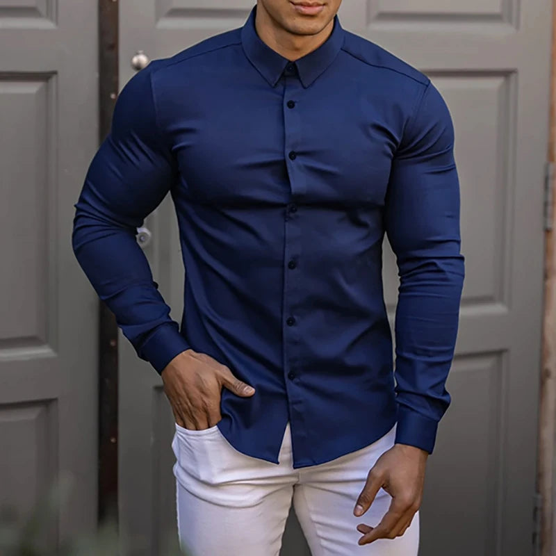 Camisa de linho Long Casual