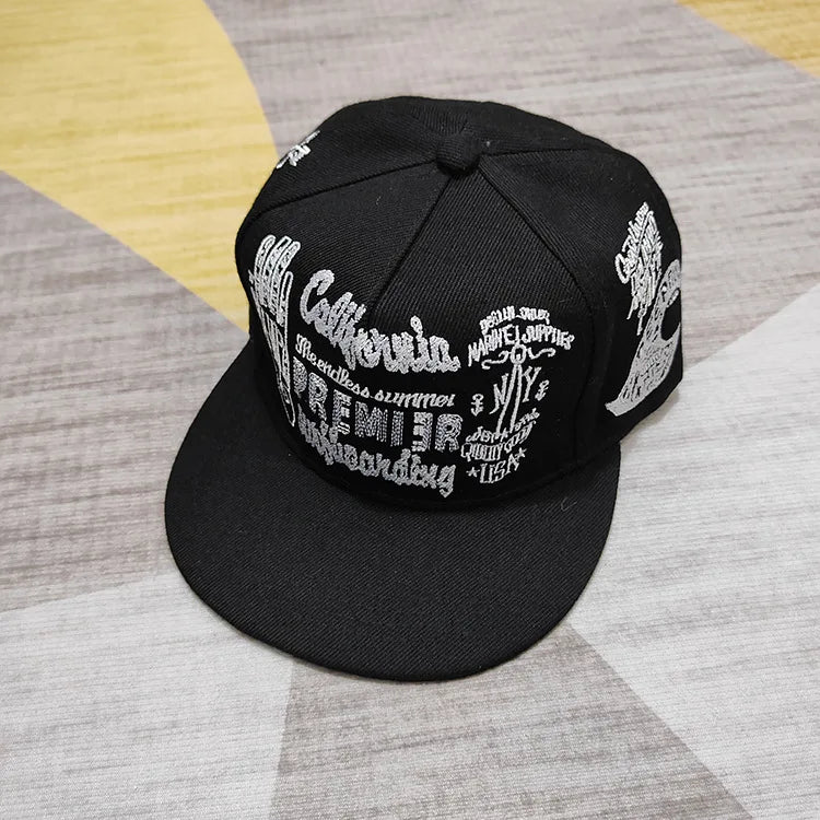 Letter Embroidery Hip Hop Caps For Men Women Fashion Cool Snapback Hat Adult Outdoor Casual Baseball Caps Flat Brim Sun Hats