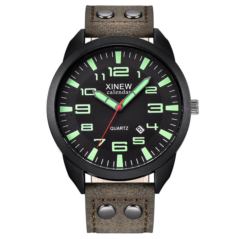 Watches Men Fashion Military Sport Watch Mens Waterproof Date Wristwatch Quartz Casual Wrist Watch Chronograph Clock