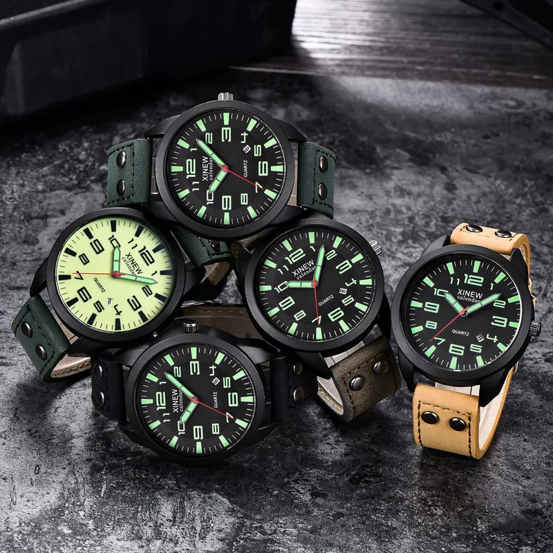 Watches Men Fashion Military Sport Watch Mens Waterproof Date Wristwatch Quartz Casual Wrist Watch Chronograph Clock