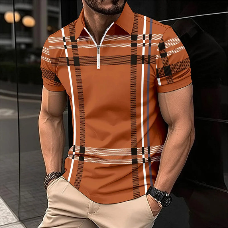 Camisa Polo Listrada 100% ALGODÃO