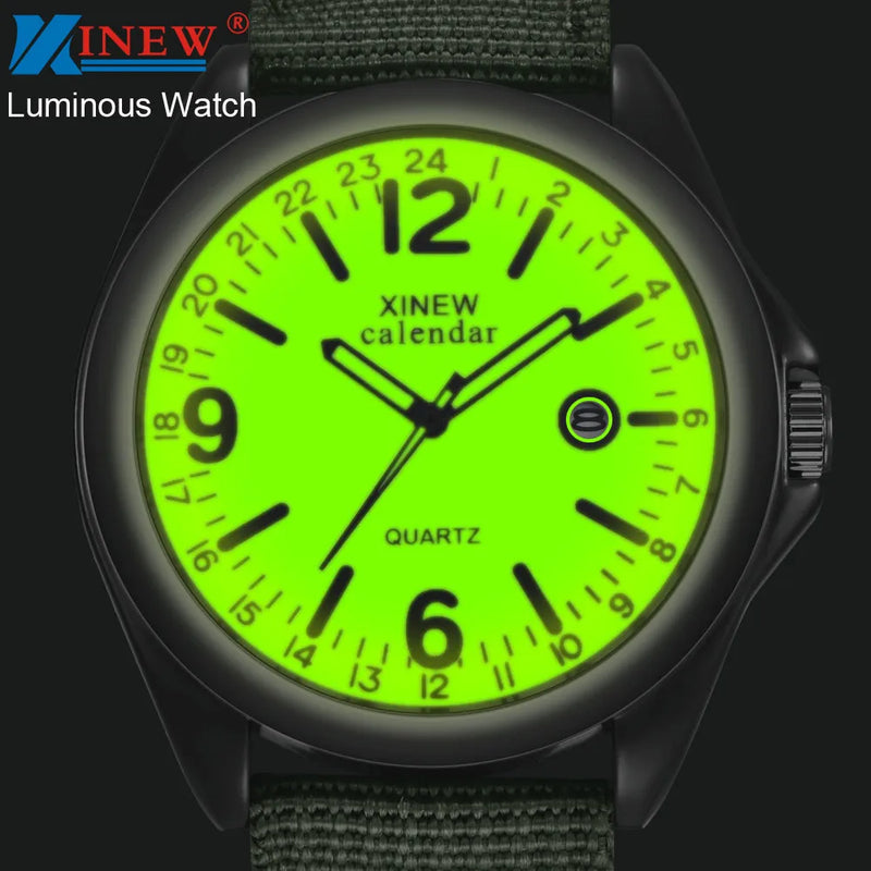 Military Mens Quartz Watch Black Dial Date Luxury Sport Wrist Watch Men'S Watches Watches For Men Smart Watches For Men