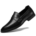 Mocassins de couro genuíno para homens, sapatos formais, mocassins artesanais, moda italiana, marca de luxo