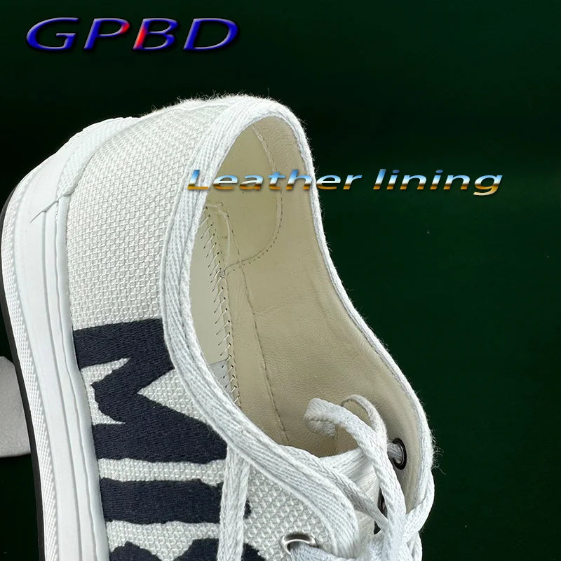 GPBD Best Quality Graffiti Canvas Shoes For Women Designer Sport Shoes For Women Luxury Brand Ladies Sneakers