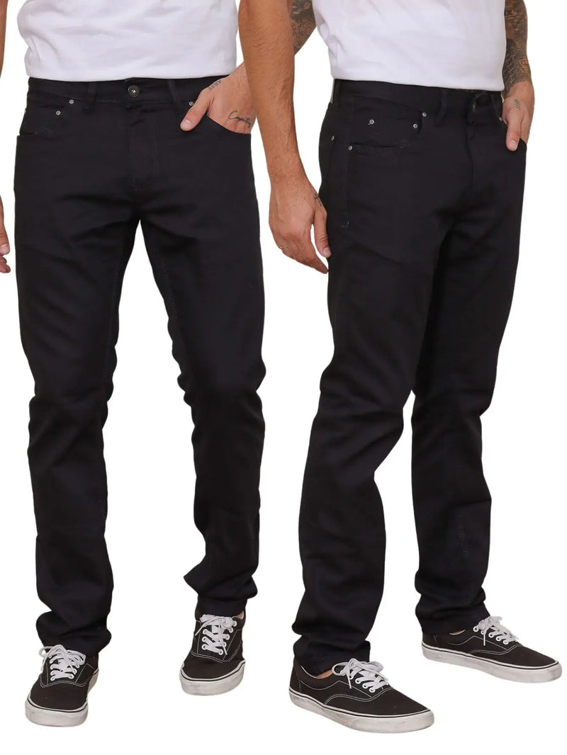 KIT 2 pieces-Men's Skinny Jeans Black Pants