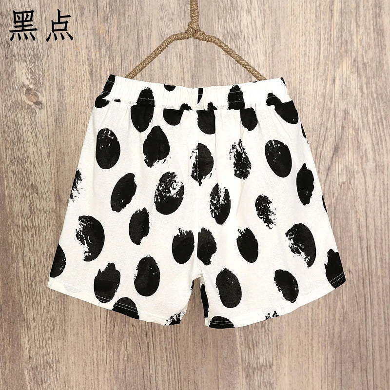 Woman Cotton Linen Shorts 2023 Summer Women Clothing Bottoms High Waisted Print Short Pants Female Casual Harem Shorts Pattern