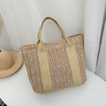 Bolsa Rattan Handbags Casual Praia