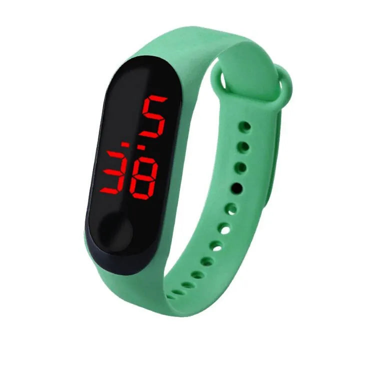 Sports Watch LED Screen Outdoor Sports Children Electronic Watch Women Men Silicone Strap Wirstwatch Student Clock Relogio