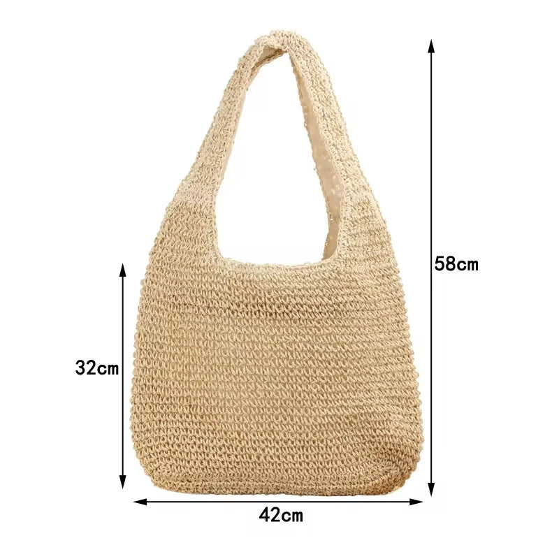 Bolsa Para Praia Summer Beach Straw Bags Casual