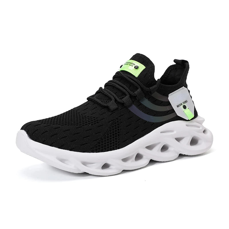 Men's New Original Sneakers Breathable Outdoor Platform Anti Slip Fashion Tennis Lacing Lightweight Casual Mesh Shoes Sneakers