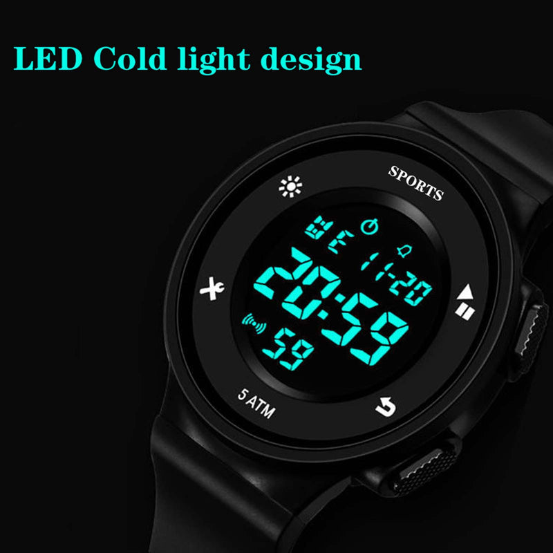 New Casual Men's Electronic Sports Watch Luxury LED Electronic Outdoor Sports Watch 12/24 hours relogio masculino