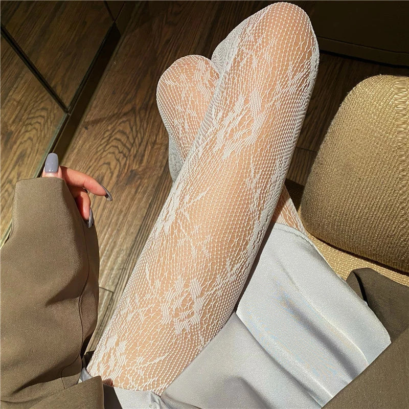 Hot sale sexy female long fishnet body stockings fish net pantyhose 27 styles mesh nylon tights lingerie high waist stockings