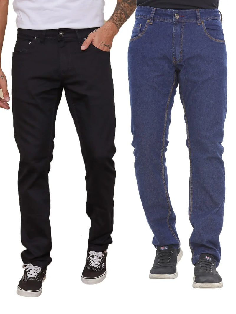 Men's KIT 2 pieces-Black Skinny Jeans and Dark Jeans Skinny Pants