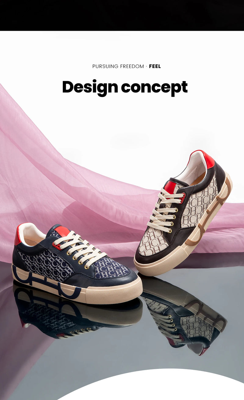 Deluxe Brand Women's Shoes Flat Casual Shoes Letter Printed Breathable Fabric Comfortable Fashion Sneakers