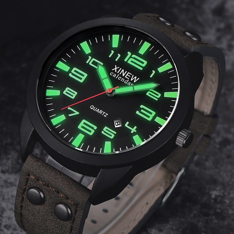 Watches Men Fashion Military Sport Watch Mens Waterproof Date Wristwatch Quartz Casual Wrist Watch Chronograph Clock