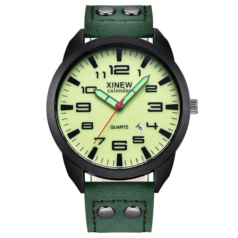 Watches Men Fashion Military Sport Watch Mens Waterproof Date Wristwatch Quartz Casual Wrist Watch Chronograph Clock