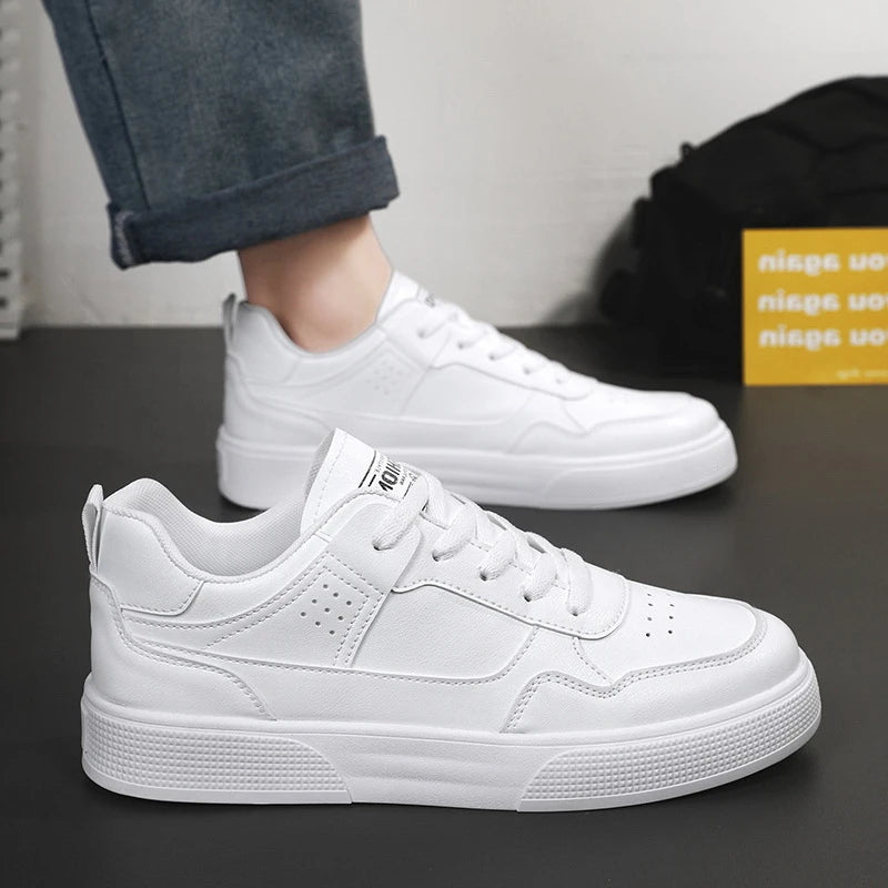 Men's Sneakers Thick Sole White Shoes Trendy Flat Shoes for Men Comfortable Breathable Vulcanized Sneakers Male Designer Shoes44