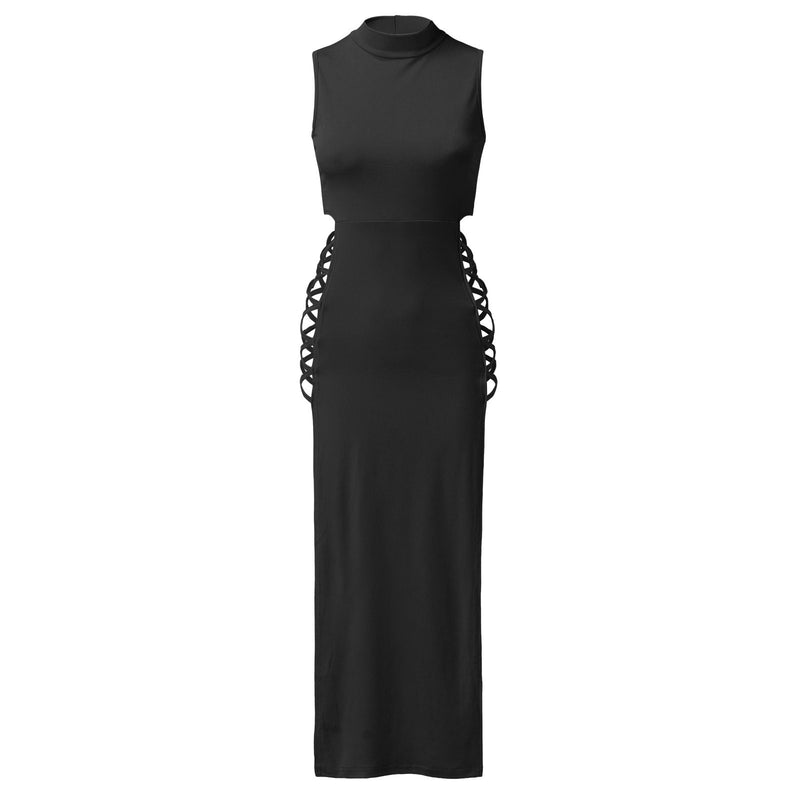 Dress For Women Elegant Black Sleeveless Bandage Sexy Backless Tank Dresses Skinny Fashion Summer Club Party Dresses Vestidos