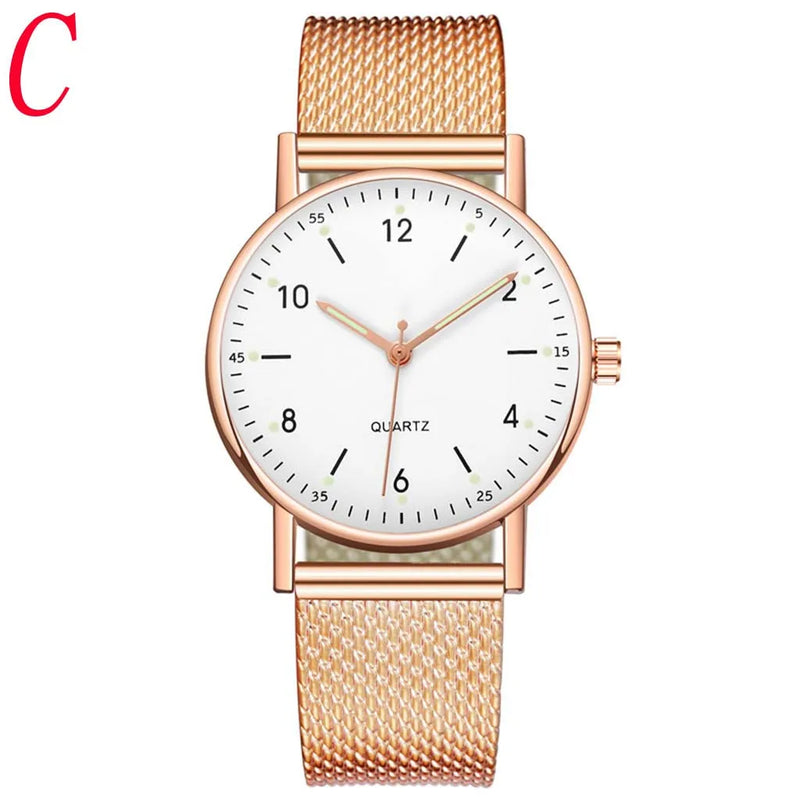 Ladies High-End Quartz Watch Luminous Scales And Hands Leisure Watch Daily Causal Exquisite Simple Fashion Wristwatch