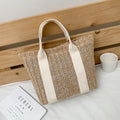 Bolsa Rattan Handbags Casual Praia