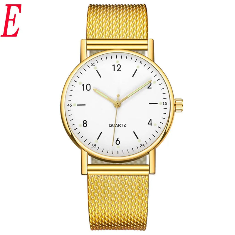 Ladies High-End Quartz Watch Luminous Scales And Hands Leisure Watch Daily Causal Exquisite Simple Fashion Wristwatch