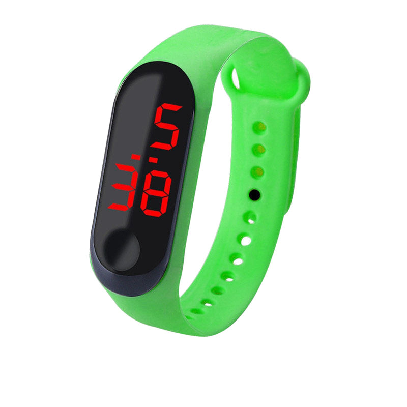 Sports Watch LED Screen Outdoor Sports Children Electronic Watch Women Men Silicone Strap Wirstwatch Student Clock Relogio