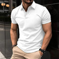 TIKI's Best-Selling Solid Color Men's POLO Shirt, Men's T-Shirt, Casual And Comfortable Office Men's Clothing, Camisas De Hombre