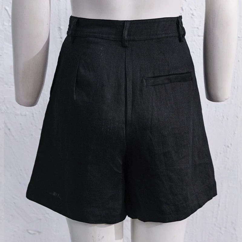 Short Feminino de linho