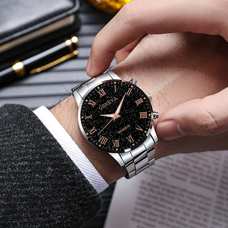 Men’s Watches Top Luxury Brand Analog Watch Men Stainless Steel Life Waterproof Quartz Wristwatch Relogio Masculino