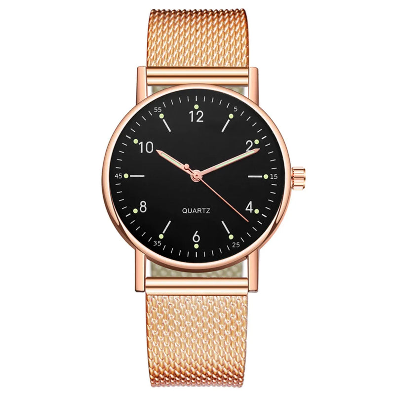 Ladies High-End Quartz Watch Luminous Scales And Hands Leisure Watch Daily Causal Exquisite Simple Fashion Wristwatch