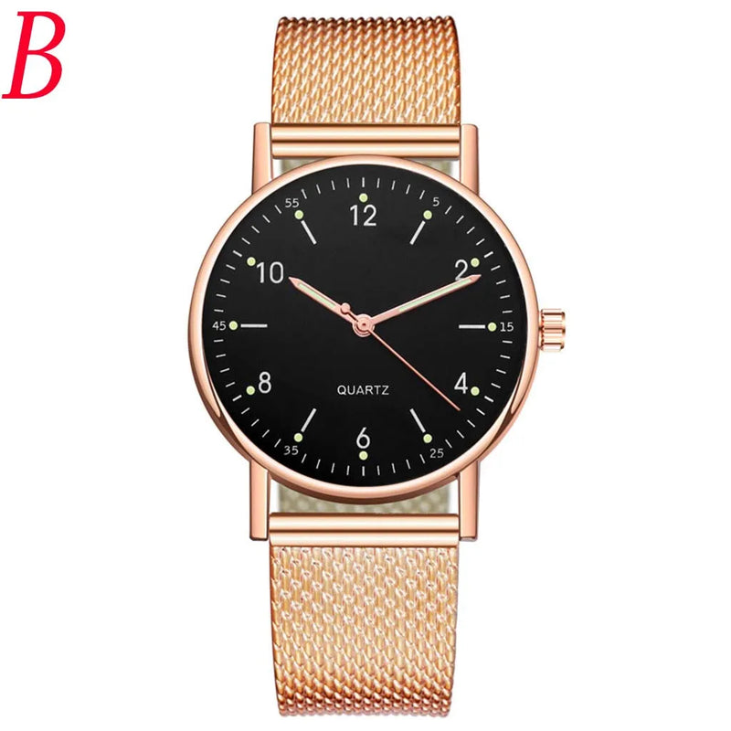 Ladies High-End Quartz Watch Luminous Scales And Hands Leisure Watch Daily Causal Exquisite Simple Fashion Wristwatch